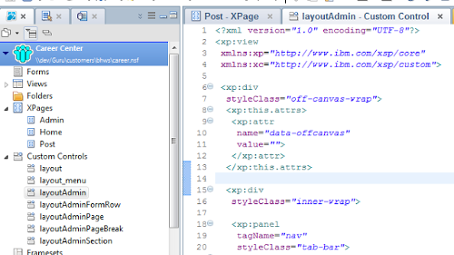 Hangout: Getting Started w/ Layout Custom Controls for IBM Notes Domino XPages