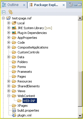 Missing xsp.properties resource in IBM Domino Designer in Eclipse