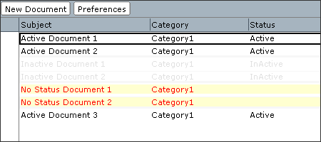 Color-coded, Admin-defined Lotus Notes View