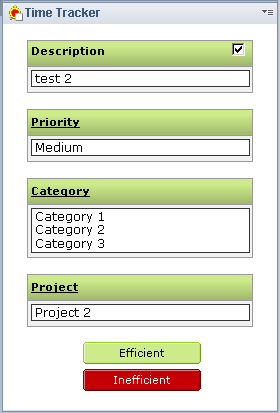 Time Tracker v1.1 Lotus Notes Sidebar