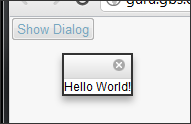 'Hello World' ExtLib Dialog Control in action!